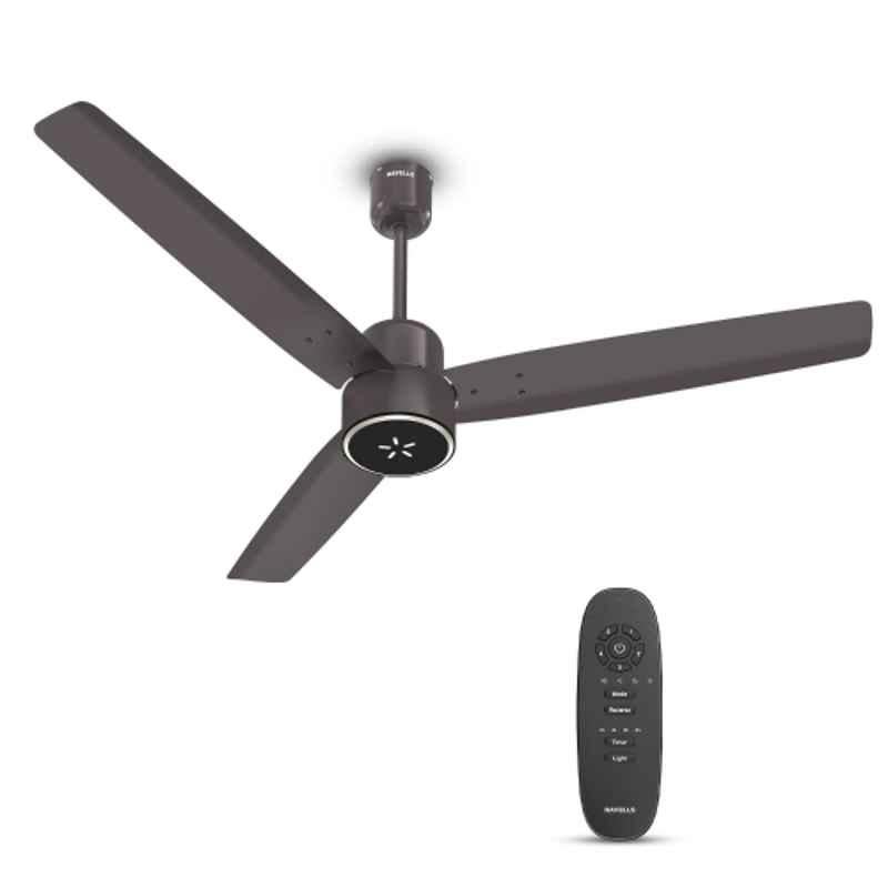 Havells Epic Signia 30W 350rpm 5 Star 3 Blade Aluminium Cocoa Brown Ceiling Fan with 1 Year Warranty, FHCPSE5CBR48, Sweep: 1200 mm