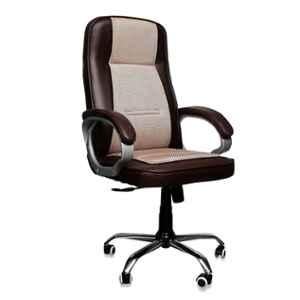 Woodberg Jute Sense Brown High Back Executive Revolving Office Chair, WBH115BR