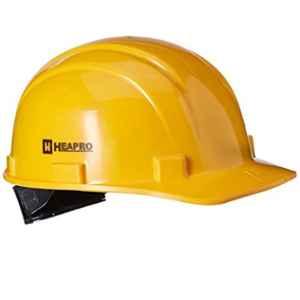 Heapro Yellow Ratchet Safety Helmet, HR-001