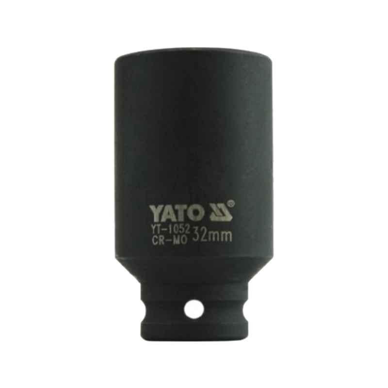 Yato 19mm 1/2 inch Drive CrMo Hexagonal Deep Impact Socket, YT-1039