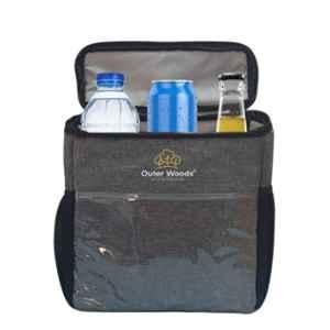 Outer Woods OW-20 Grey Insulated Car Cooler Bag with 360 deg Insulation & Padded Protection, Capacity: 3 Bottles