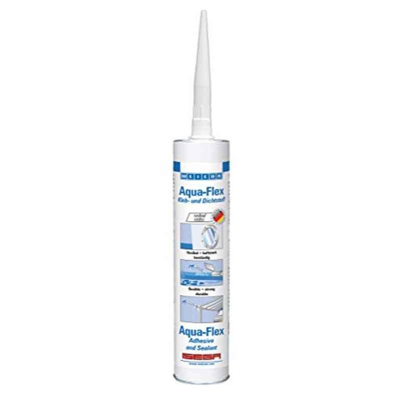 Weicon 310ml White Aqua-Flex Waterproof Elastic Sealing Adhesive, 13700310
