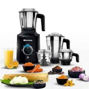 Atomberg MG 1 485W All-in-One Black Plastic Mixer Grinder with 4 Jars & LED Indicators, W3-X6AS-LRDK