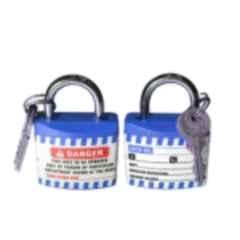 Lukko Safety 5mm ABS Blue Regular Shackle Safety Lockout Padlockwith 3 Keys, LS-LC43