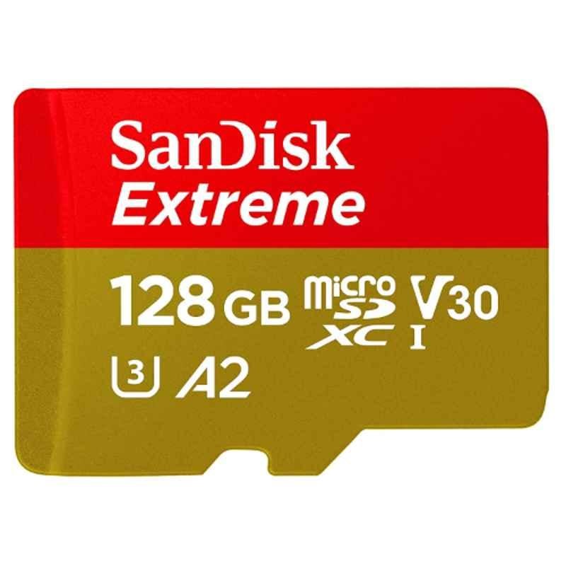 SanDisk Extreme 128GB MicroSDXC UHS-I Memory Card
