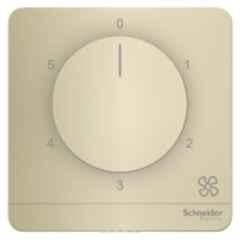 Schneider Electric AvatarOn 5 Steps 2M Polycarbonate Wine Gold Fan Regulator, E8331FR350_WG_G8