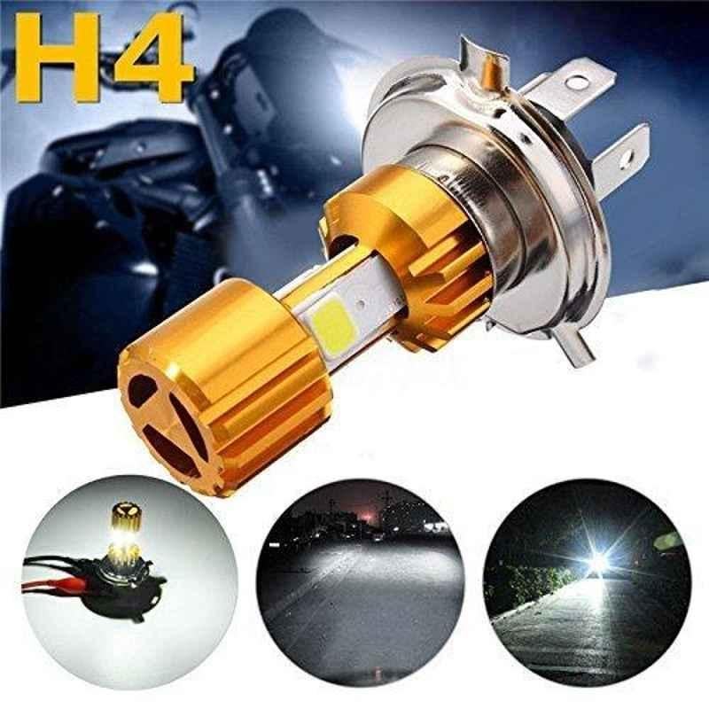 Love4ride Hi-Lo Beam H4 White LED Headlight Bulb for All Bikes