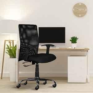Rose Jack Mesh Black Medium Back Revolving Ergonomic Office Chair