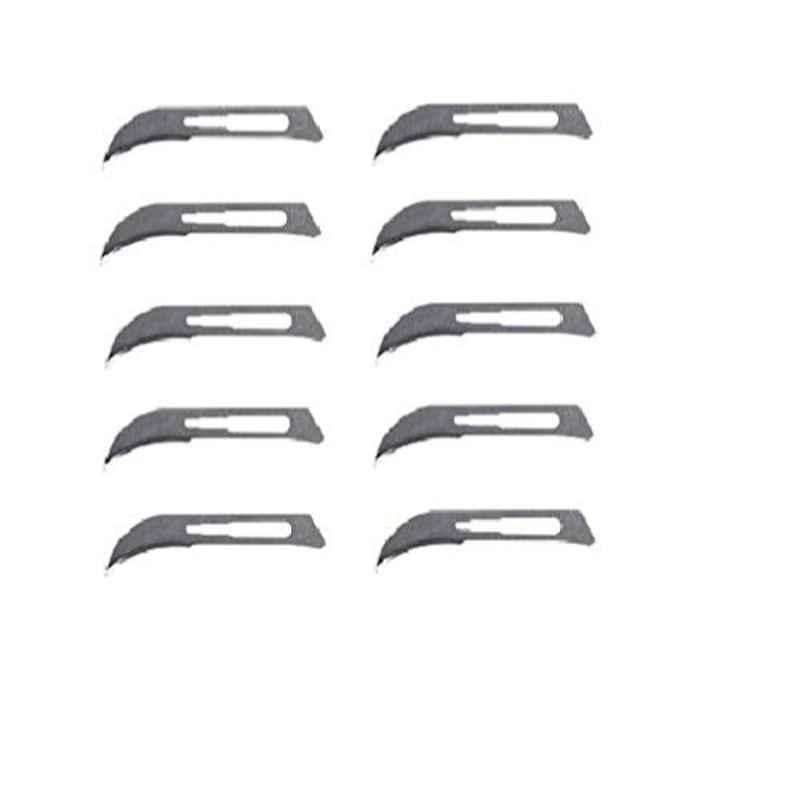Forgesy 12No Carbon Steel Scalpel Surgical Blades, FORGESY143 (Pack of 10)