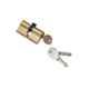 Smart Shophar 60mm Brass & Steel Brass Silver Davo Cylinderical Lock, SLK18CL-Davo-NKGL-P1
