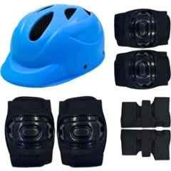 RB International Plastic & EVA Foam Blue Skating Kit Premiumm-573 Skating Kit