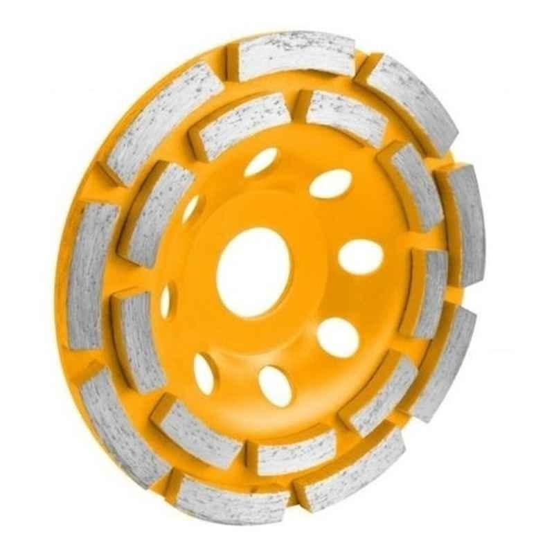 Tolsen 115mm Double Row Segmented Turbo Cup Grinding Wheel, 76684