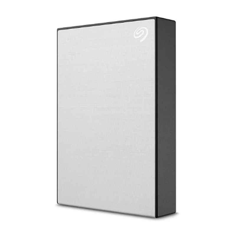 Seagate One Touch 4TB Silver Hard Disk Drive with Password Protection & 3 Years Data Recovery Services, STKY4000401
