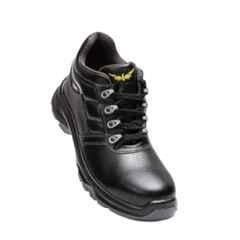 Hillson CLAWZ CL-04 Real Buff Leather PU Sole Steel Toe Black Safety Shoes, Size: 8