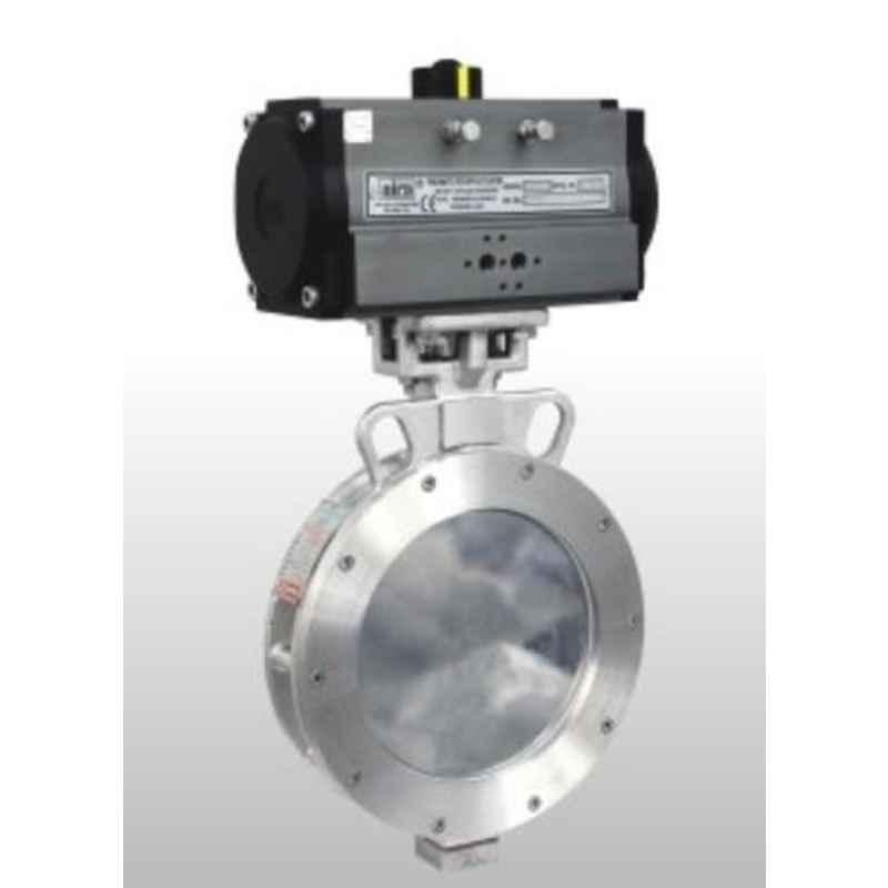 Phoenix 3 inch Off-Set Disc CF8M Actuator Operated Single Acting Butterfly Valve, ABFOS-80-SA