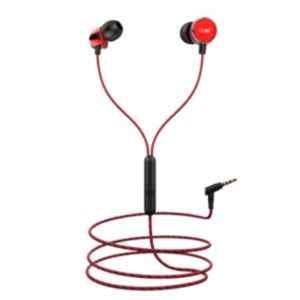 boAt Bassheads 172 Red Wired Headset with Mic