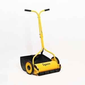 Ugaoo 16 inch 6 Blade Mild Steel Yellow Manual Lawn Mower with Grass Catcher & 0.5-1.5cm Adjustable Height, GTT075
