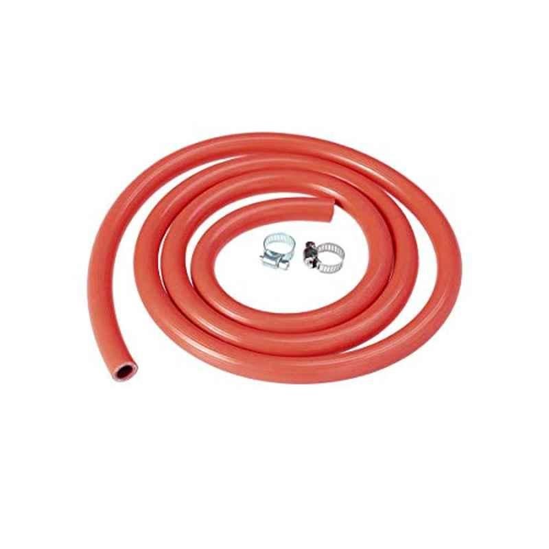 New 150cm Flexible Gas Pipe Tubing Quick Connect/Disconnect Hose Assembly Rubber Natural Liquefied Gas Stove Water Heater Gas Tube With 2 Fittings (Orange)