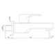 Jaquar Vignette Prime Chrome Bibcock with Wall Flange, VGP-CHR-81037