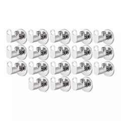 Fastgear Prime Stainless Steel Silver Chrome Finish Angle Valve, FG107 (Pack of 18)