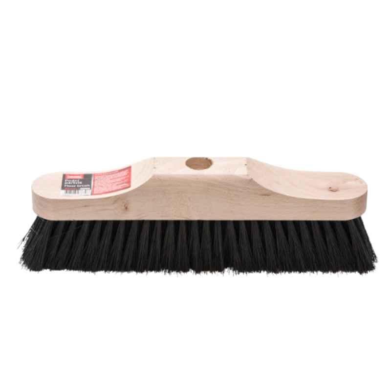 Beorol 30cm Polypropylene Black Bristle Floor Brush, PPD30