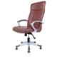 Caddy PU Leatherette Brown Adjustable Office Chair with Back Support, DM 116