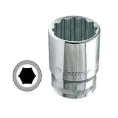 Eastman 1/2 inch Drive BI-HEX Sockets -CRV, E-2201B, 8 mm (Pack of 10)