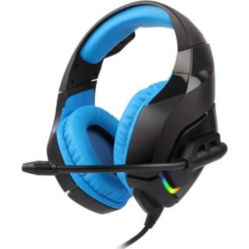 Zebronics Zeb-Rush 3.5mm Blue Wired Gaming Headset