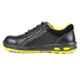 Liberty Warrior Envy Earth Leather Steel Toe Double Density Black & Yellow Work Safety Shoes, Size: 10