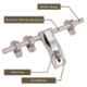 Atom WZA006 12 Inch Chrome Plated Silver Satin Finish Zinc Aldrop