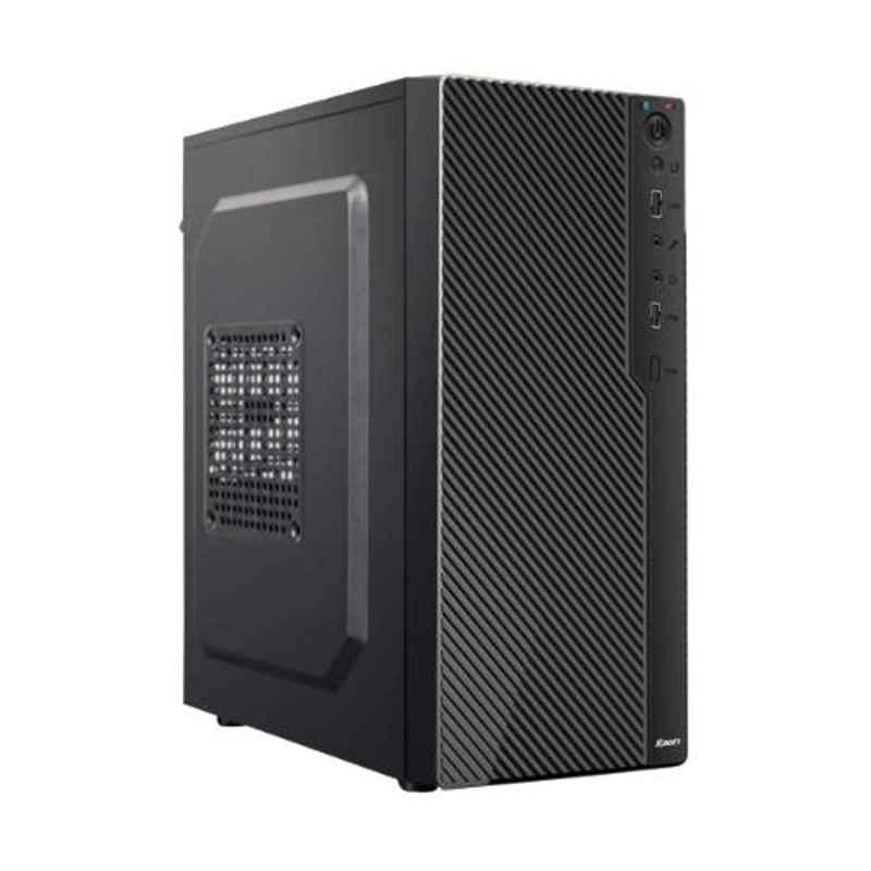 Foxin PANTHER Aesthetic Black Mid Tower PC Cabinet with SMPS