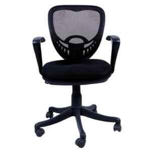 Evok Netted Fabric Black Ergonomic Office Chair, FFOFOCMNMTBL11596M