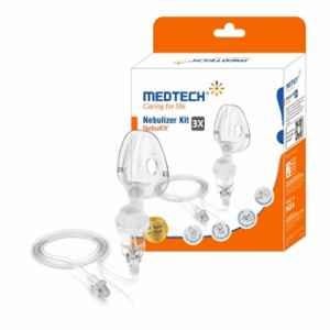 Medtech Plastic Complete Nebulization Kit with Air Tube, Advanced Two Part Medicine Bottle & Mask for Adults