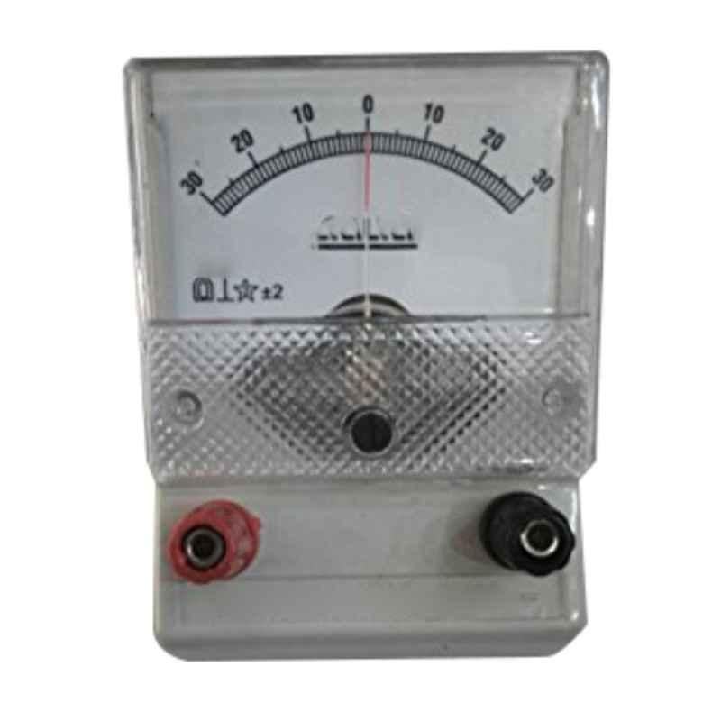 Buy ELECOPTO Plastic Analog Galvanometer with Acrylic Stand, Range: 30-0-30  Online At Price ₹399