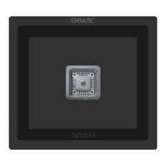 Embarc NXT 16x18 inch Black Granite Quartz Kitchen Sink