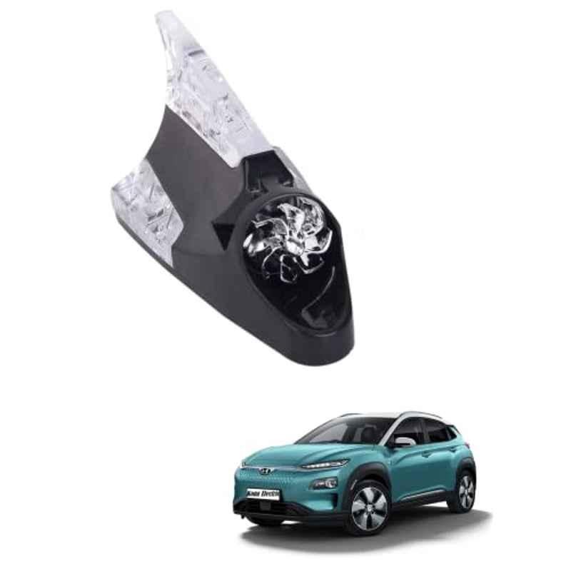 Kozdiko Black Auto Wind Power LED Light Shark Fin Car Antenna for Hyundai Kona Electric