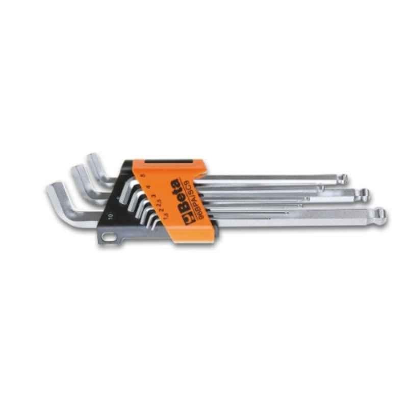 Beta 96BPA/SC9 9Pcs Extra Short Side Model Ball Head Offset Hexagon Key Wrench Set, 000961974