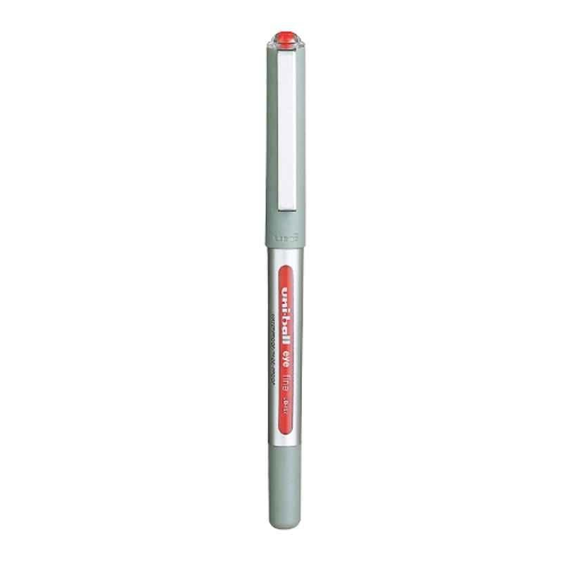 Uniball UB 157 0.7mm Red Eye Roller Pen with Blister Packaging (Pack of 6)