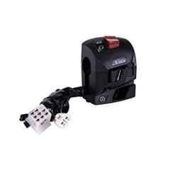 Uno Minda RHS Handle Bar Switch with 8 Pin White, 2 Pin Round Coupler & 2 Wire Terminals for Bajaj KTM125, 200 & 390, SW-0648G-M01