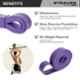 Strauss 2080x4.5x3.2cm Purple Resistance Pull Up Loop Band, ST-2760