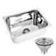 Renvox 24x18x9cm Stainless Steel Glossy Finish Kitchen Sink