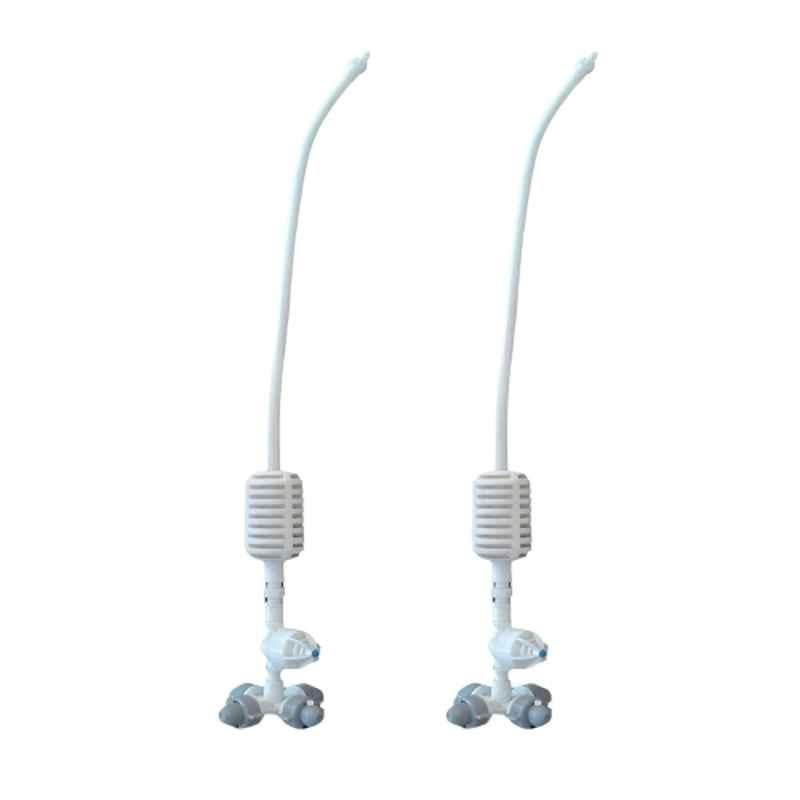 Agriansh 4 Way Irrigation Fogger Sprayer System Assembly Unit with Check Valve for Garden, Farm, Agriculture & Poultry Farm (Pack of 2)