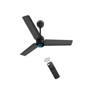 Atomberg Renesa 28W Midnight Black 5 Star 3 Blade BLDC Motor Ceiling Fan with Remote, 3U-EM3N-RMQS, Sweep: 900 mm