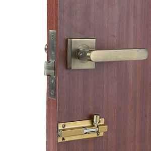 Saze ?Stainless Steel 304 Matt Antique Finish Mortise Lock for Door with Bolt Latch & Pull Handle, LB-304
