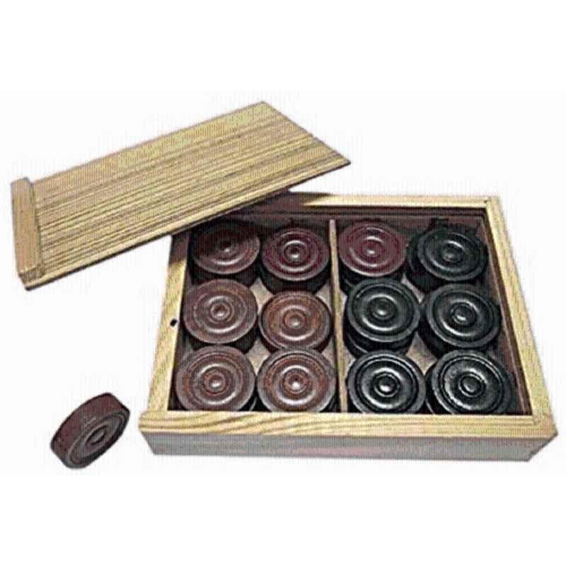 QUIT-X 3.18cm Lightweight & Durable Bullet Shot Carrom Board Coins (Pack of 24)