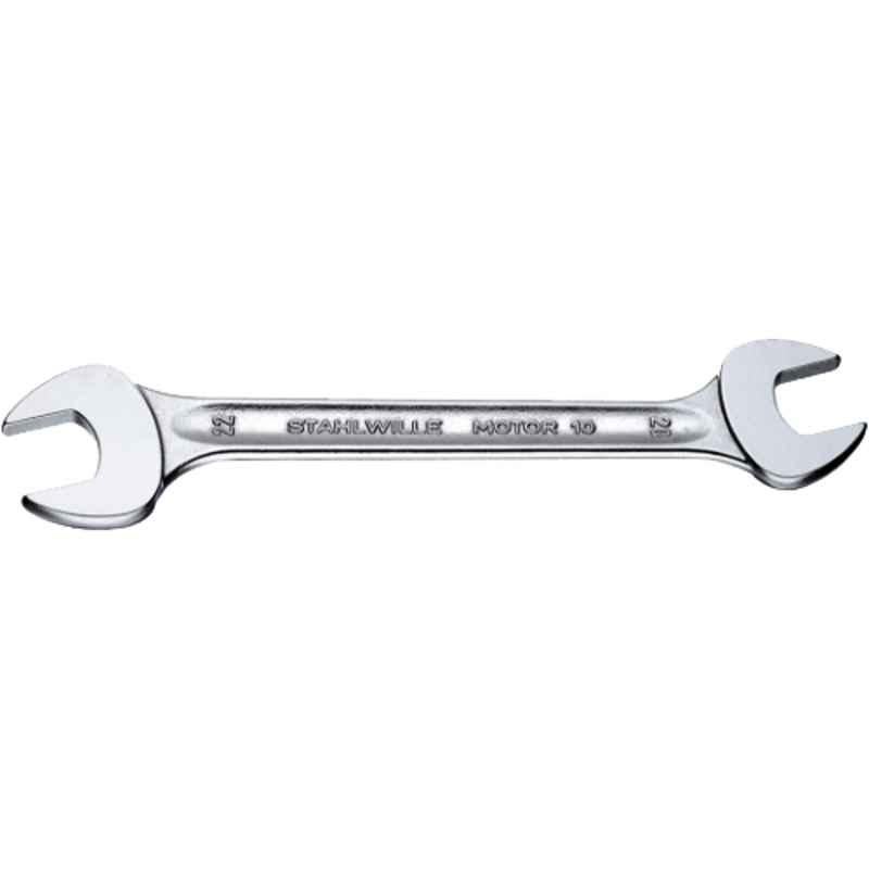 Stahlwille MOTOR 10 8x10mm Chrome Plated Double Open Ended Spanner, 40030810
