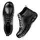 RED CAN SGE1170BLK Leather High Ankle Steel Toe Black Work Safety Boots, Size: 8