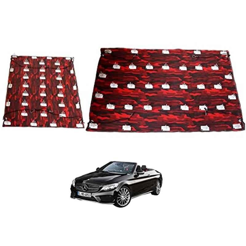 Kozdiko 2 Pcs Car Protection Cover Set from Dog & Monkey for Car Roof & Bonnet for Mercedes Benz E-Class Cabriolet