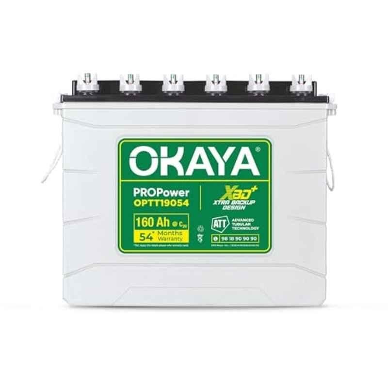 Okaya PROPower 160Ah 12V Tall Tubular Inverter Battery with XBD+ Technology, OPTT19054