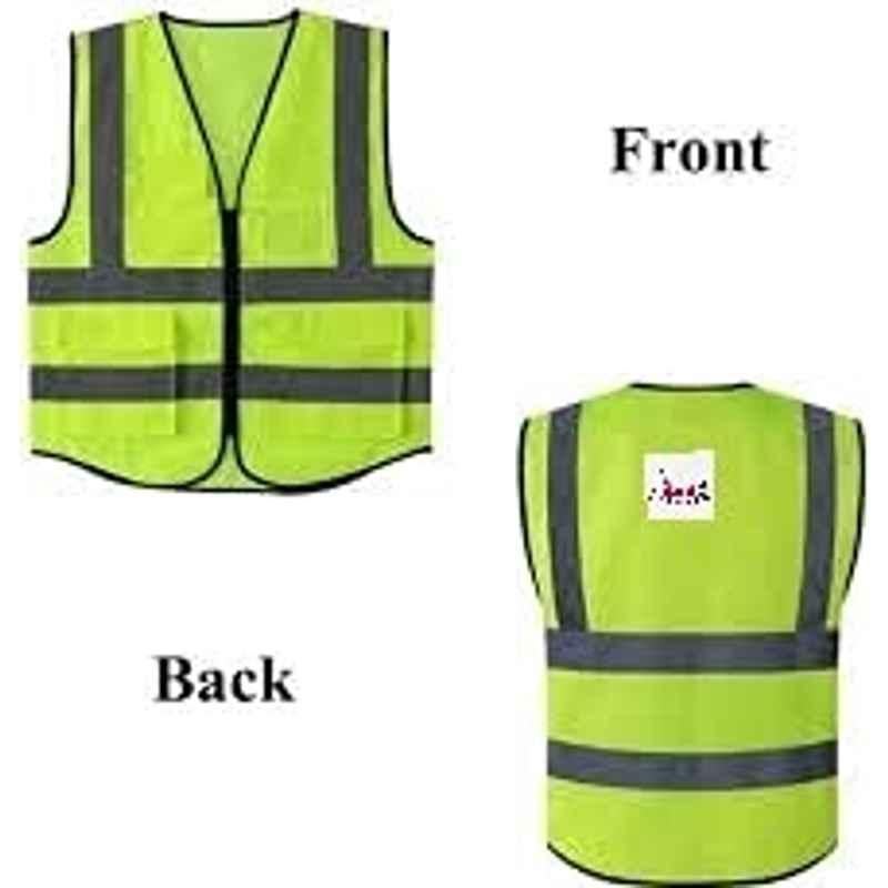 Abbasali Green Heavy Duty Safety Jacket